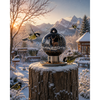 Premium-Porzellan-Vogelfutterspender Alpenstolz