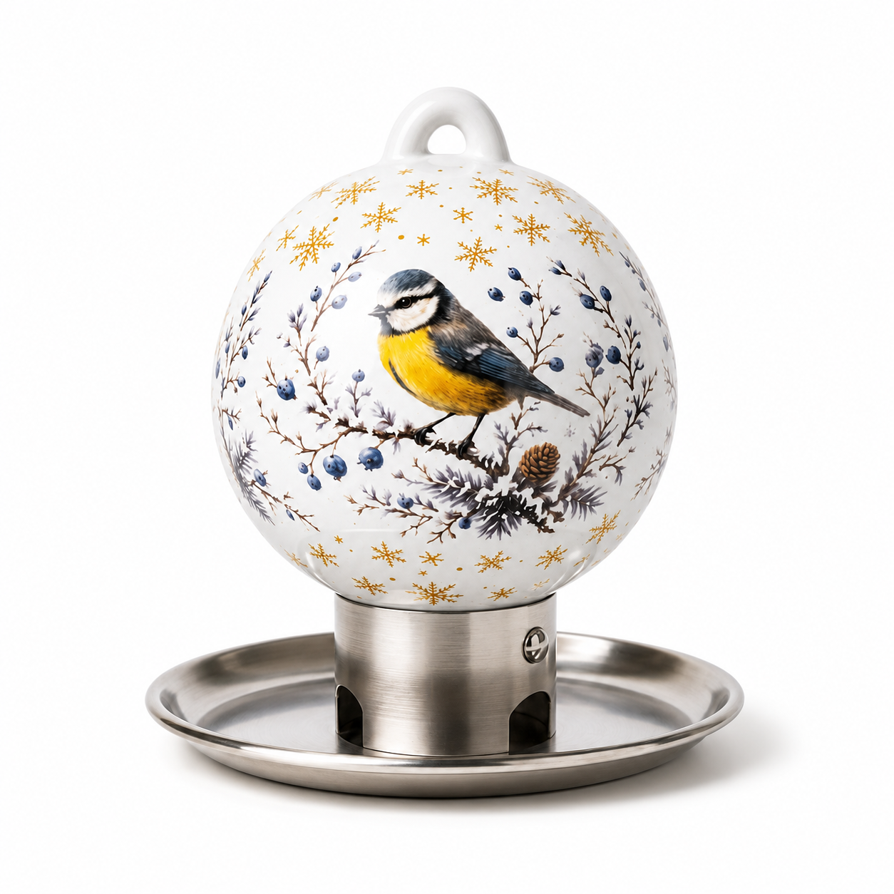 Premium-Porzellan-Vogelfutterspender Gartenseele