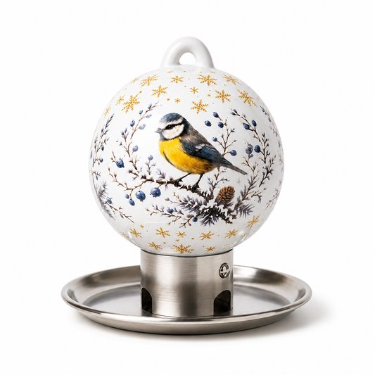 Premium-Porzellan-Vogelfutterspender Gartenseele